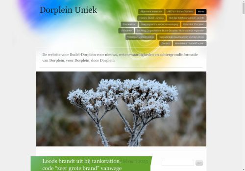 Screenshot van dorpleinuniek.nl
