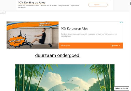 Screenshot van ecologischduurzaam.nl