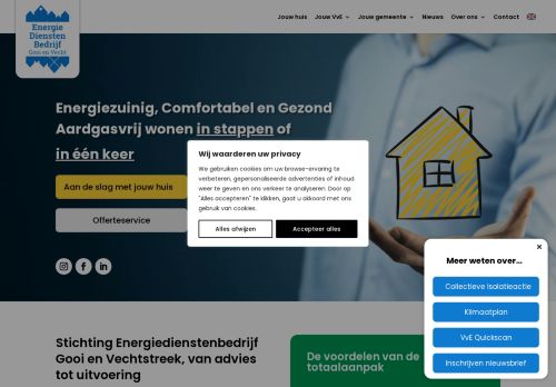 Screenshot van energiedienstenbedrijf.nl