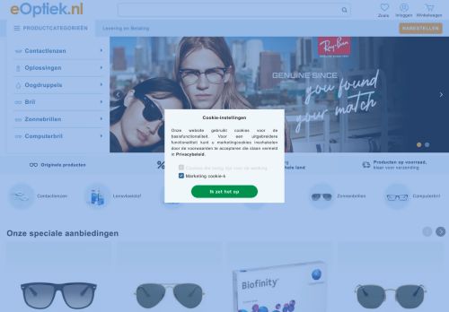 Screenshot van eoptiek.nl