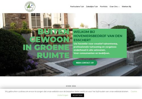 Screenshot van esscherttuinen.nl