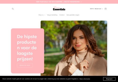 Screenshot van essentials-femme.shop