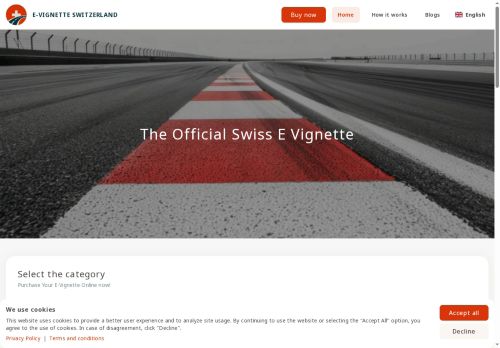Screenshot van evignetteswitzerland.ch