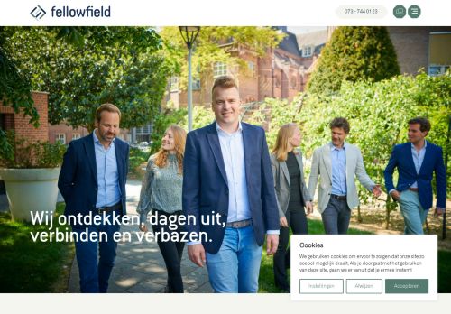 Screenshot van fellowfield.nl