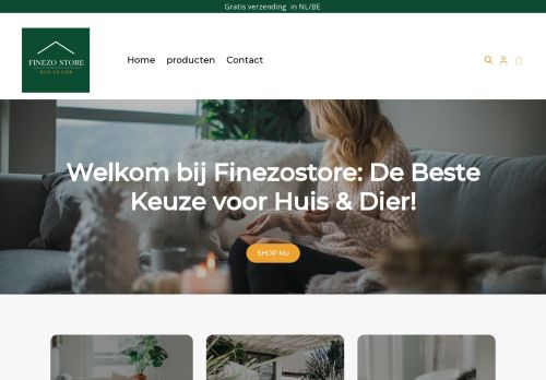 Screenshot van finezo.store