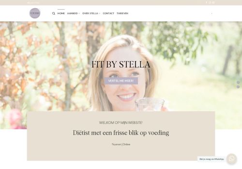Screenshot van fitbystella.nl