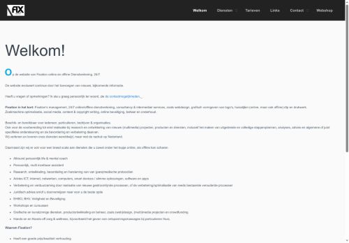 Screenshot van fixation.nl