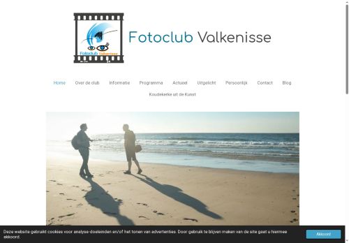 Screenshot van fotoclubvalkenisse.jouwweb.nl
