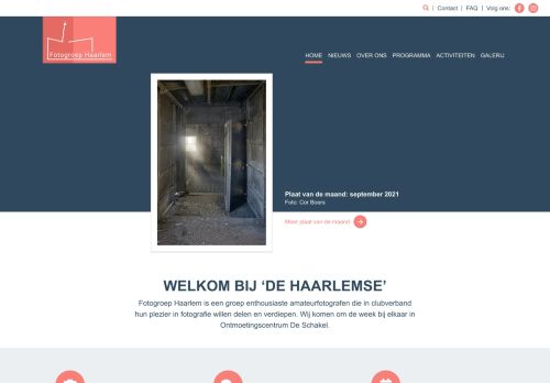 Screenshot van fotogroephaarlem.nl