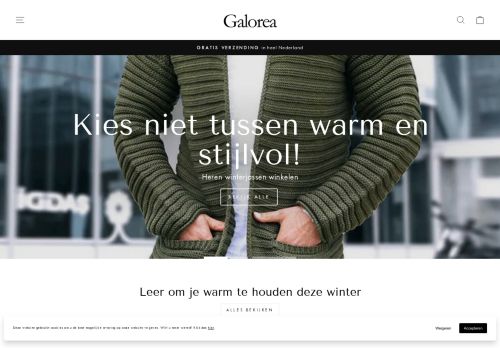 Screenshot van galorea.nl