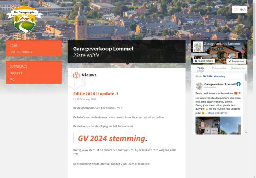 Screenshot van garageverkooplommel.be