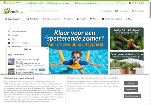 Screenshot van hermie.com