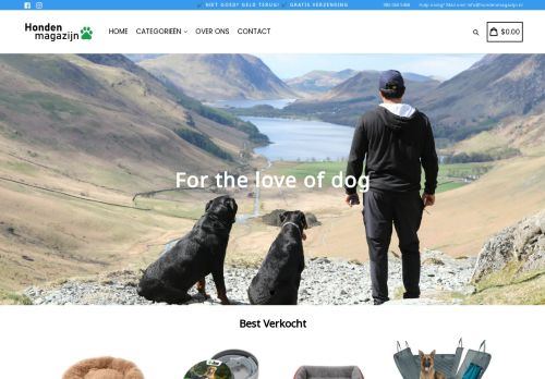 Screenshot van hondenmagazijn.nl