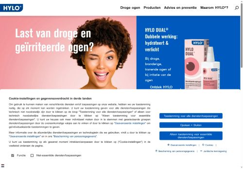 Screenshot van hylo.nl