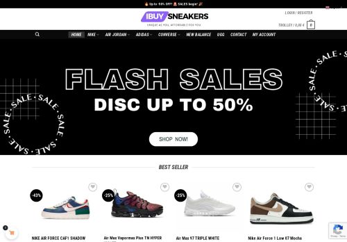 Screenshot van ibuysneakers.shop