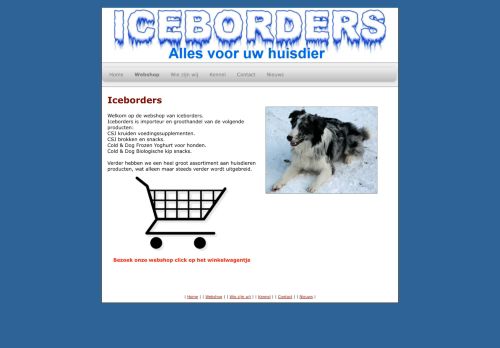 Screenshot van iceborders.nl