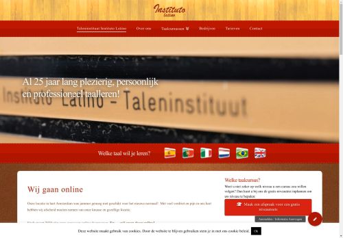 Screenshot van ilatino.nl