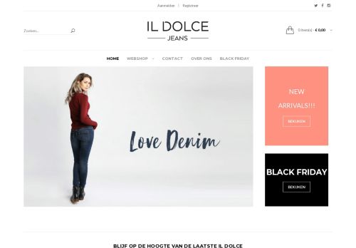 Screenshot van ildolcestore.nl