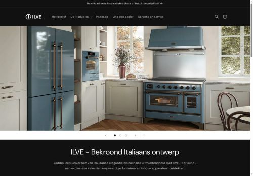 Screenshot van ilve.nl