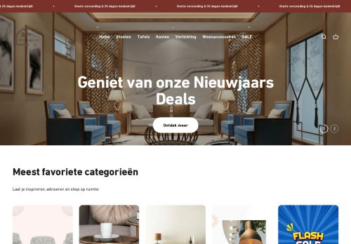 Screenshot van interieur-paleis.nl