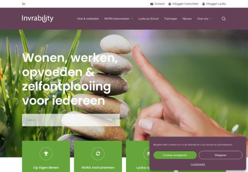 Screenshot van invrability.nl