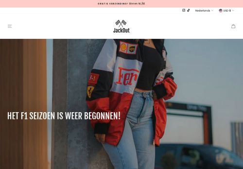 Screenshot van jackout.nl