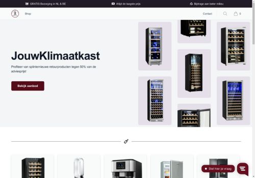 Screenshot van jouwklimaatkast.nl