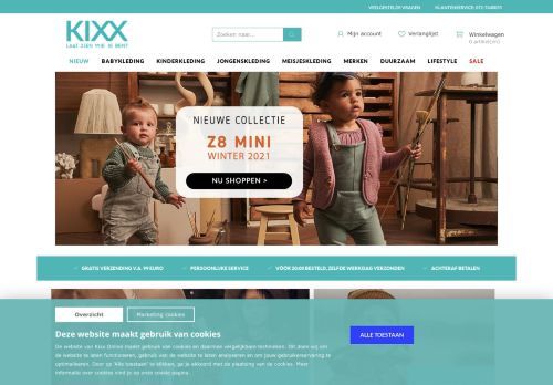 Screenshot van kixx-online.nl
