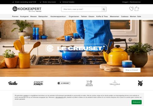Screenshot van kookexpert.nl
