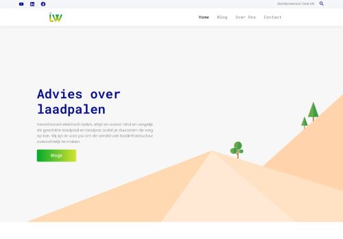 Screenshot van laadpaalwijs.nl
