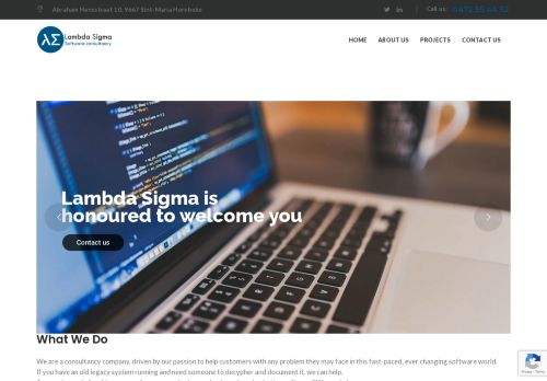 Screenshot van lambdasigma.be