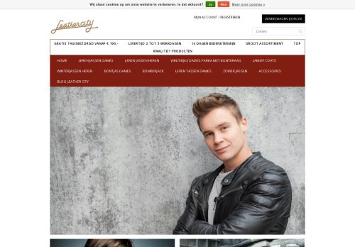 Screenshot van leathercity.nl