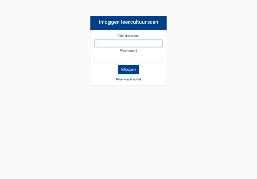 Screenshot van leercultuurscan.nl