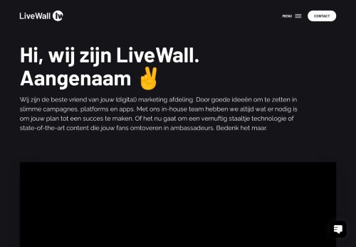 Screenshot van livewall.nl