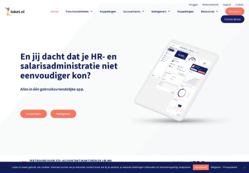 Screenshot van loket.nl