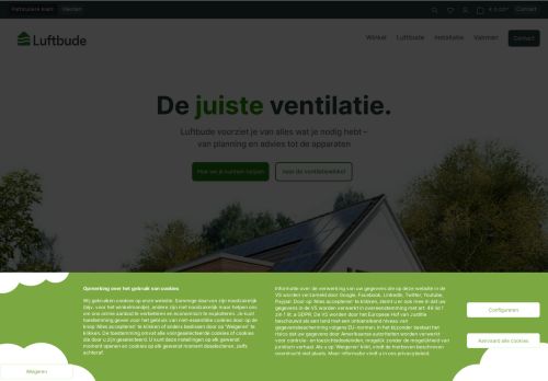 Screenshot van luftbude.nl