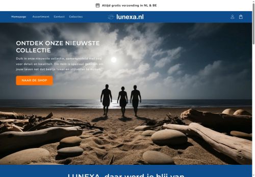 Screenshot van lunexa.nl