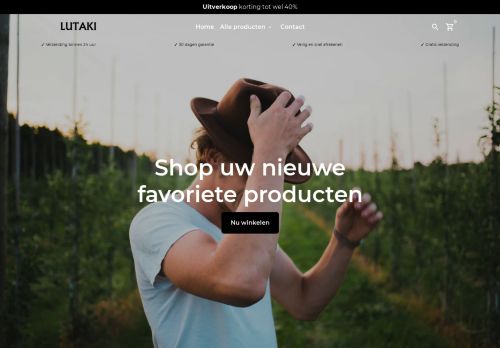 Screenshot van lutaki.nl