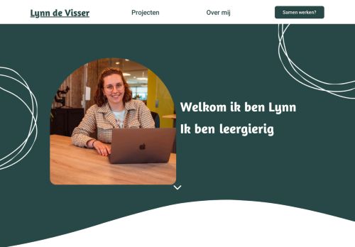 Screenshot van lynndevisser.nl