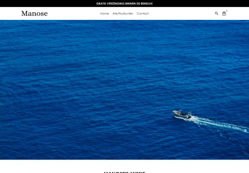 Screenshot van manose.nl