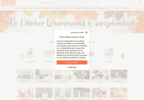 Screenshot van meubelo.nl