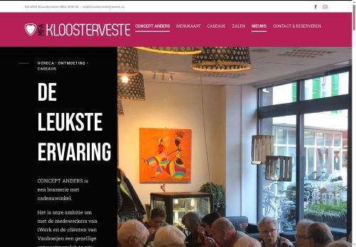 Screenshot van mfakloosterveste.nl