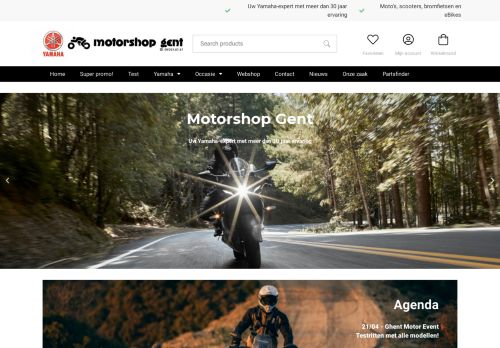 Screenshot van motorshop-gent.be