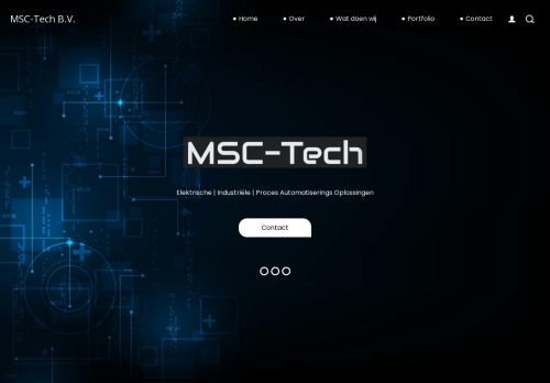 Screenshot van msc-tech.nl