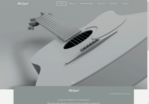 Screenshot van musync.nl
