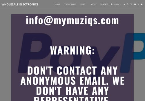 Screenshot van mymuziqs.com