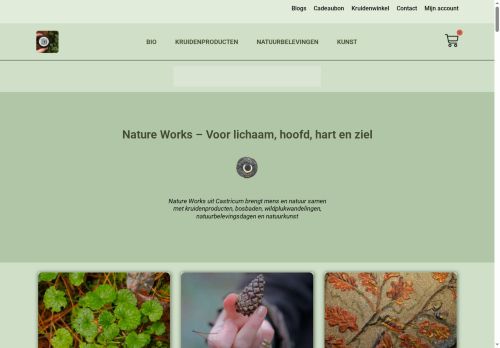 Screenshot van natureworks.nl