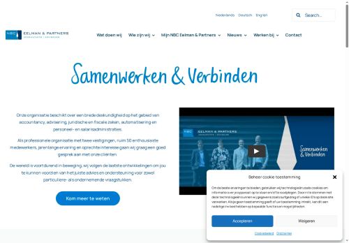 Screenshot van nbceelman.nl