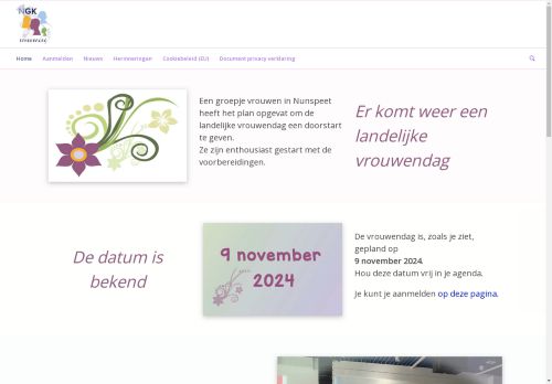 Screenshot van ngk-vrouwendag.nl