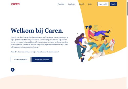 Screenshot van nieuw.caren.nl